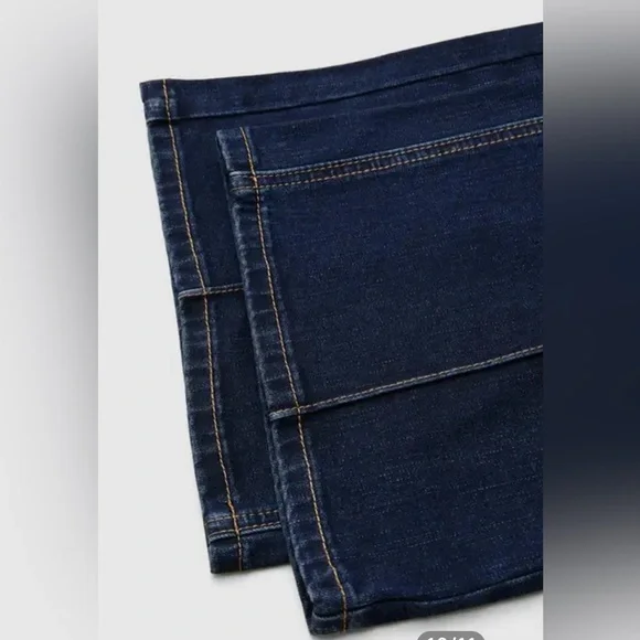 Flamingals Wash Seam Front Mid Rise Straight Leg Jeans Size Large NWT - Picture 10 of 13